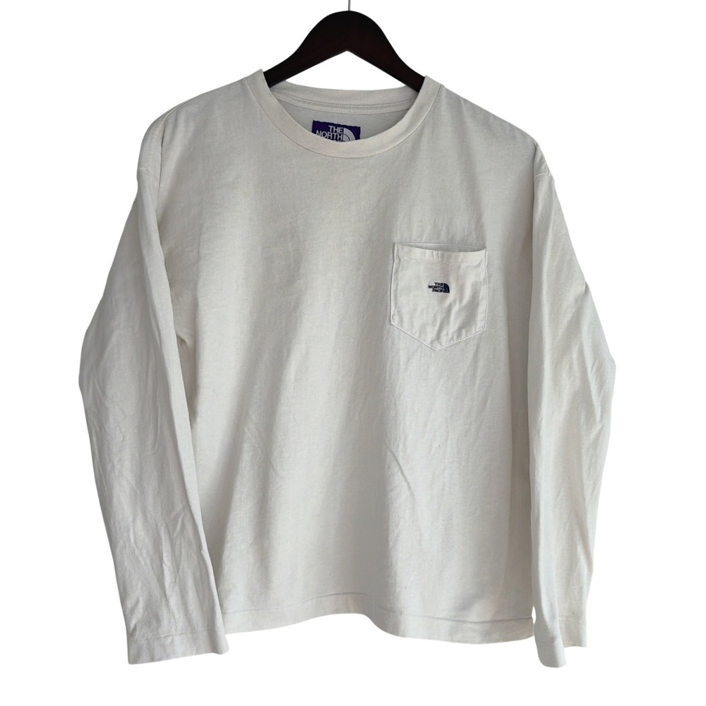 THE NORTH FACE PURPLE LABEL Logo Pocket T-Shirt Women's M Long Sleeve US Shipper